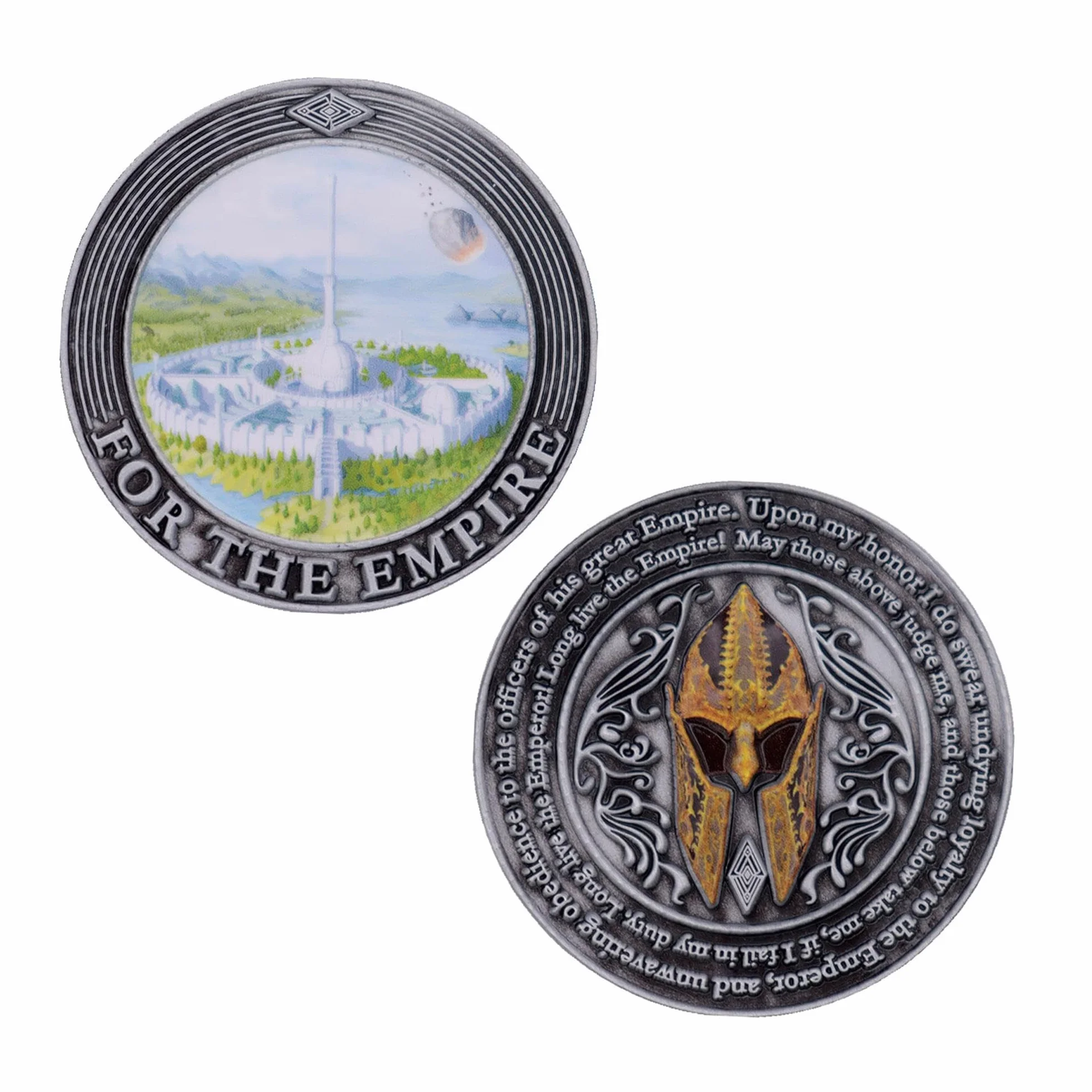 FaNaTtik The Elder Scrolls IV: Oblivion Imperial City Coin - oficjalnie licencjonowana limitowana edycja kolekcjonerska - indywidualnie numerowana - średnica 38 mm