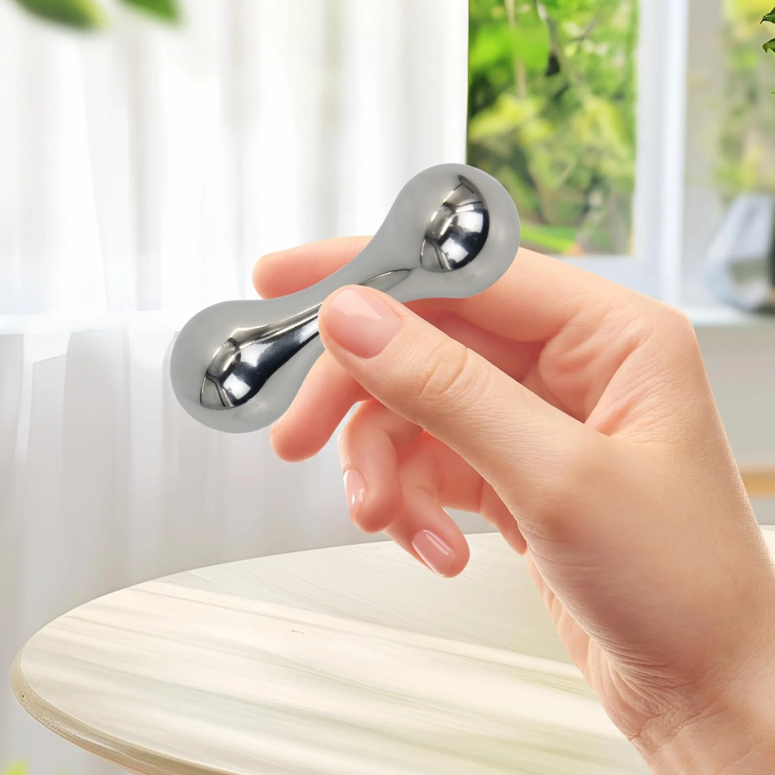 Metalowe zabawki fidget, kość knucklebone, zabawka na biurko, antystresowe, fajne gadżety biurowe, prezent dla dorosłych mężczyzn