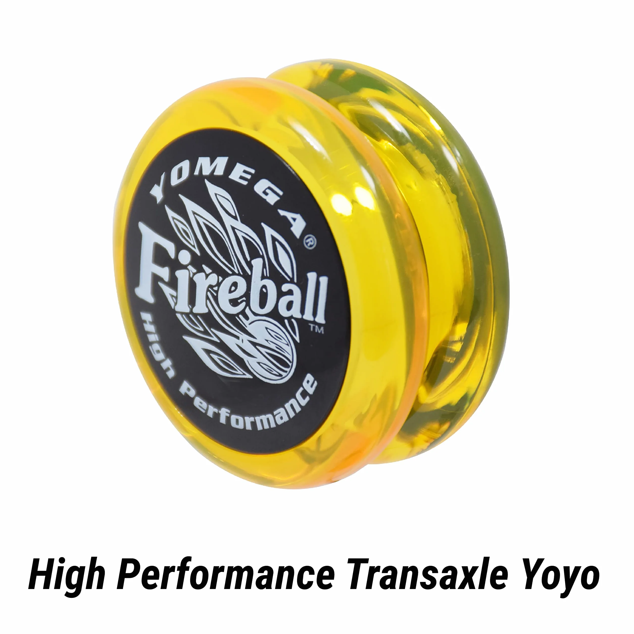 Yomega Fireball YoYo – wydajny, reagujący Transaxley Yoyo, idealny do sztuczek strunowych dla zaawansowanych graczy, takich jak profesjonaliści + 2 struny Jo-Joo (żółty)