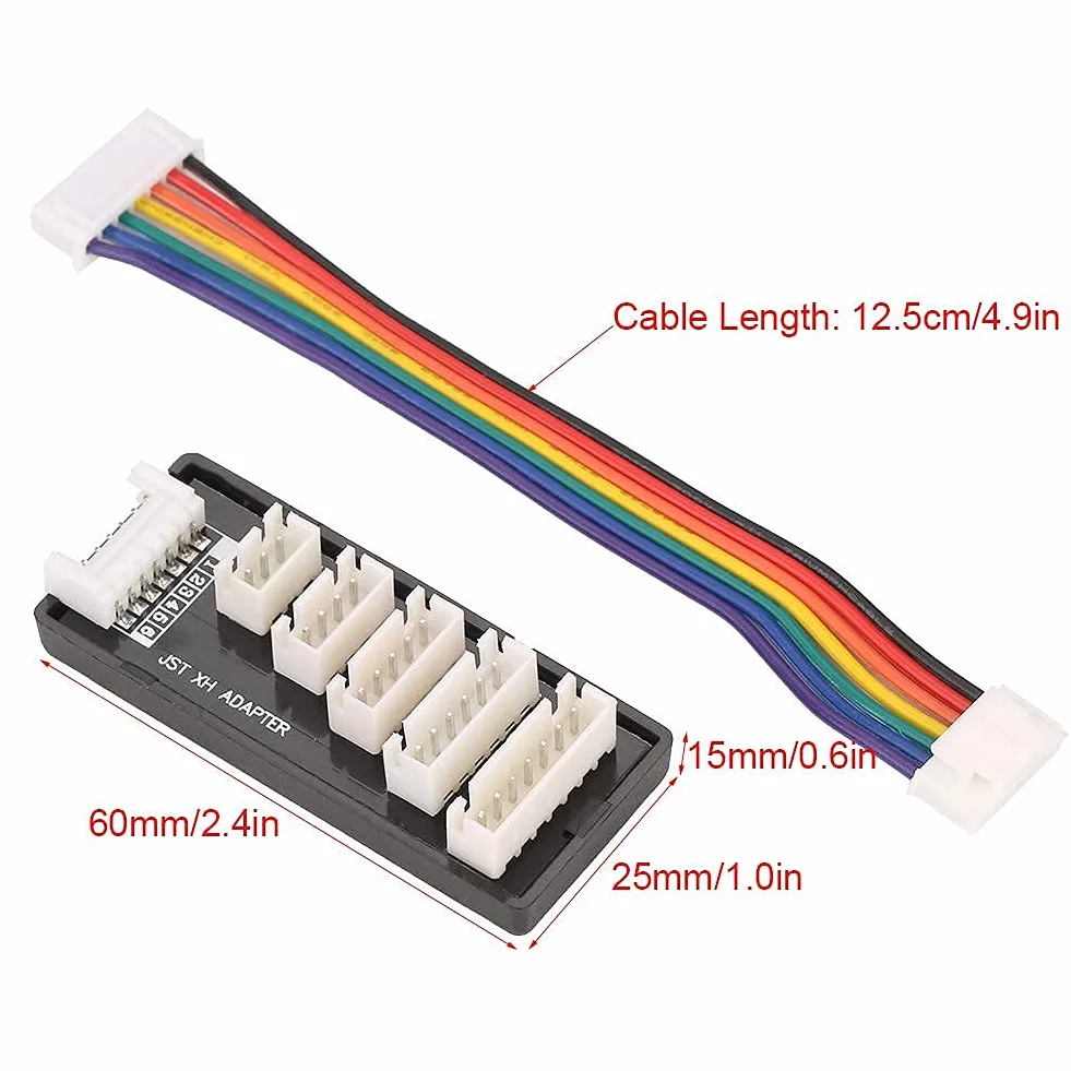 GTIWUNG Ładowarka do akumulatorów Lipo Balance Board JST XH Balance Charging Expansion Board do akumulatora LiPo 2S-6S
