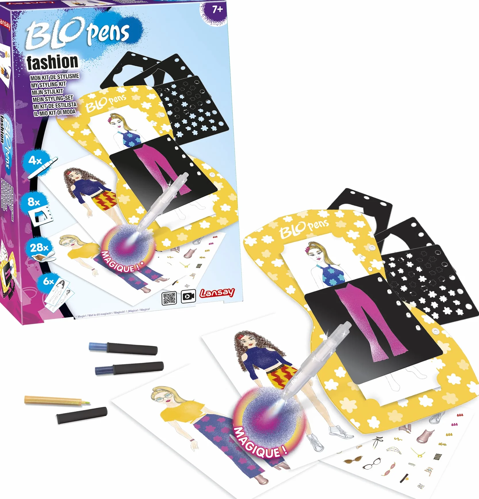 Lansay- Blopens Fashion-Mon Zestaw Stylizacyjny, 23641