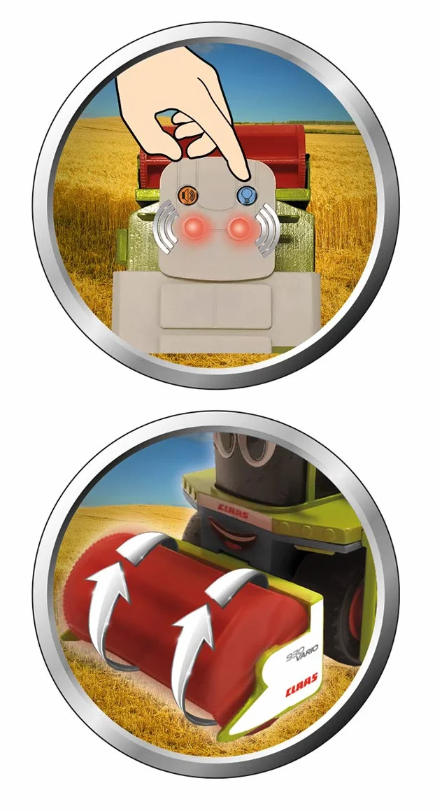 Happy People L&S 34542 CLAAS KIDS Lexion 780 kombajn zbożowy + hak tnący - ze światłem i dźwiękiem