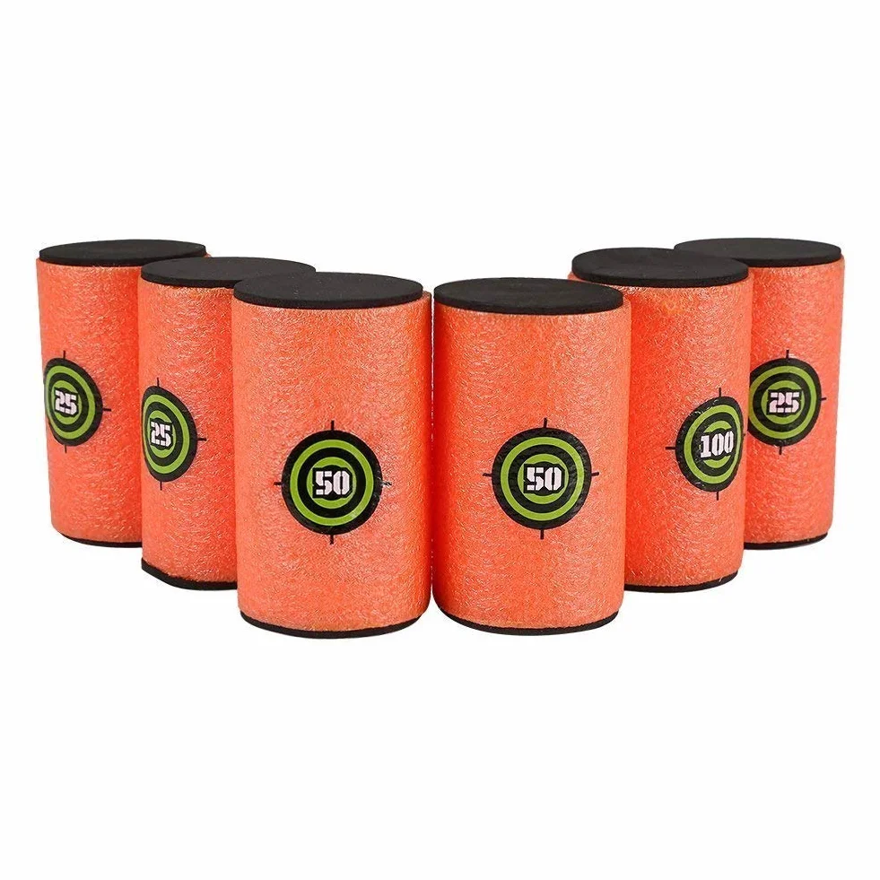 Topways® 6 szt. EVA miękka pianka dart Bullet Target dla Nerf N-strike Toy Gun Elite Series Blasters