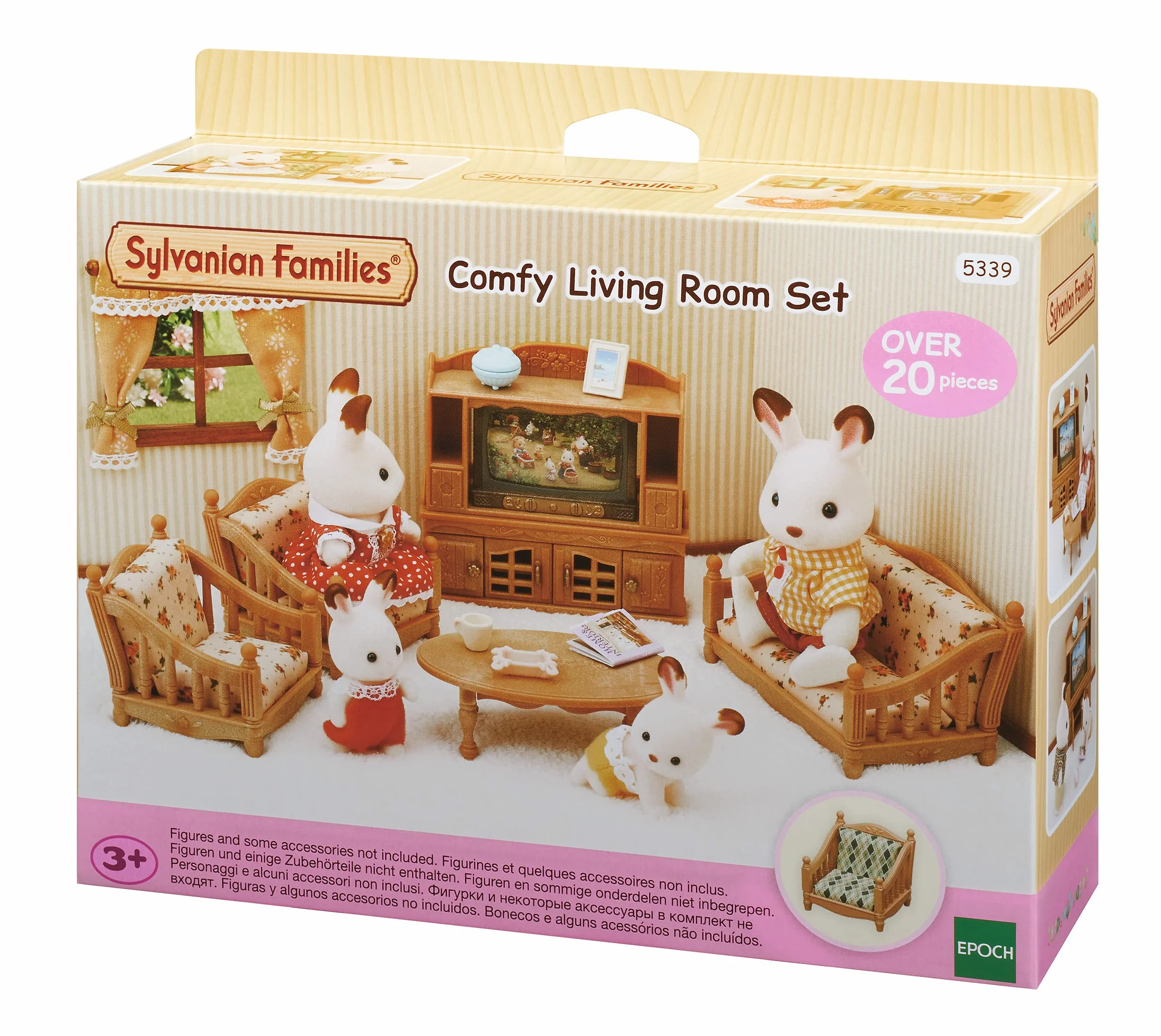 Sylvanian Families Wiejski Salon Zestaw do Zabawy, Wielokolorowy, od 3 lat