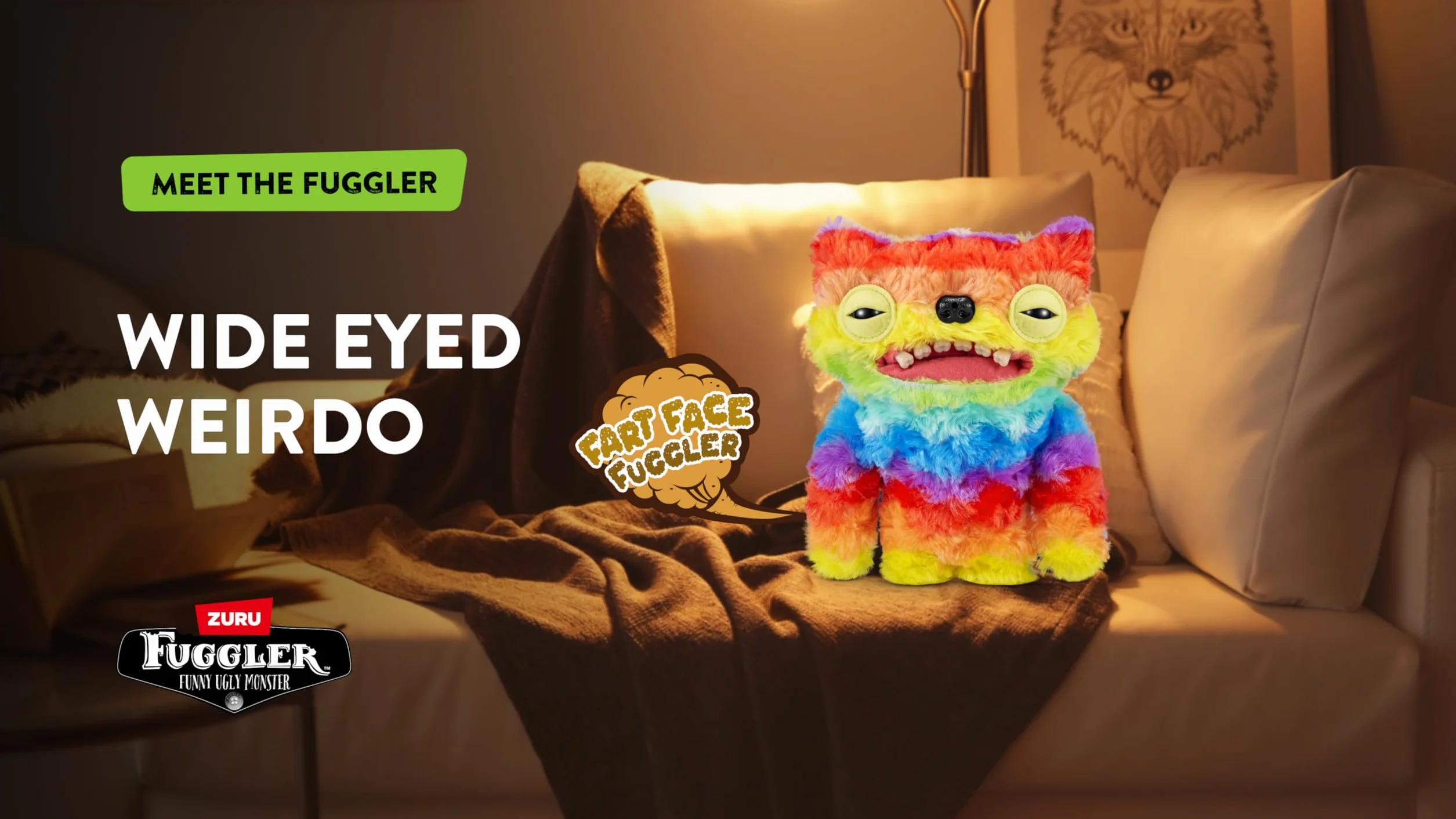 FUGGLER -Fart Face 23 cm-ZURU Series 1 plusz (szerokooki dziwak - Multi)