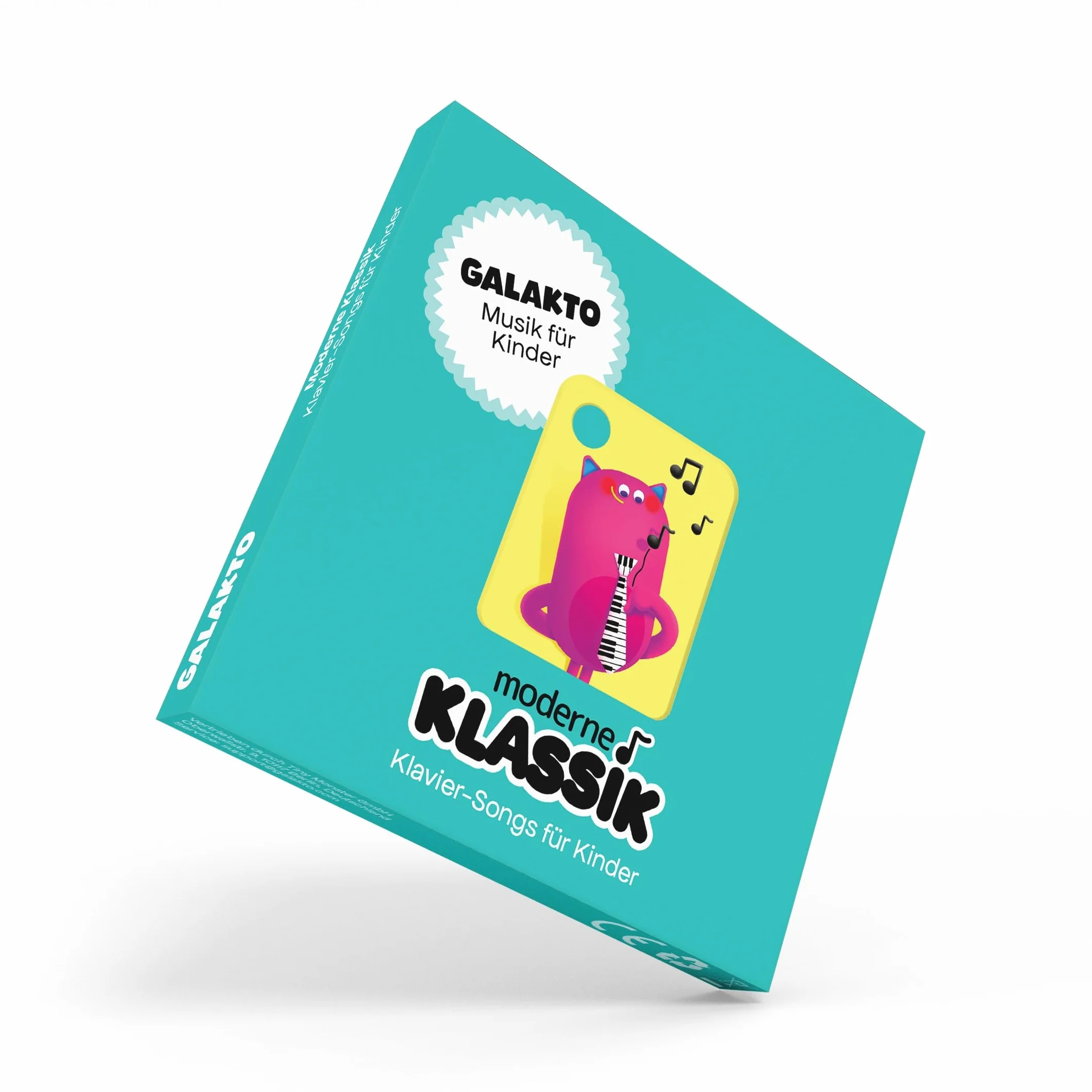 Galakto token audio: nowoczesna klasyka – piosenki fortepianowe dla dzieci, muzyka dla dzieci od 3 lat, czas odtwarzania ok. 38 minut