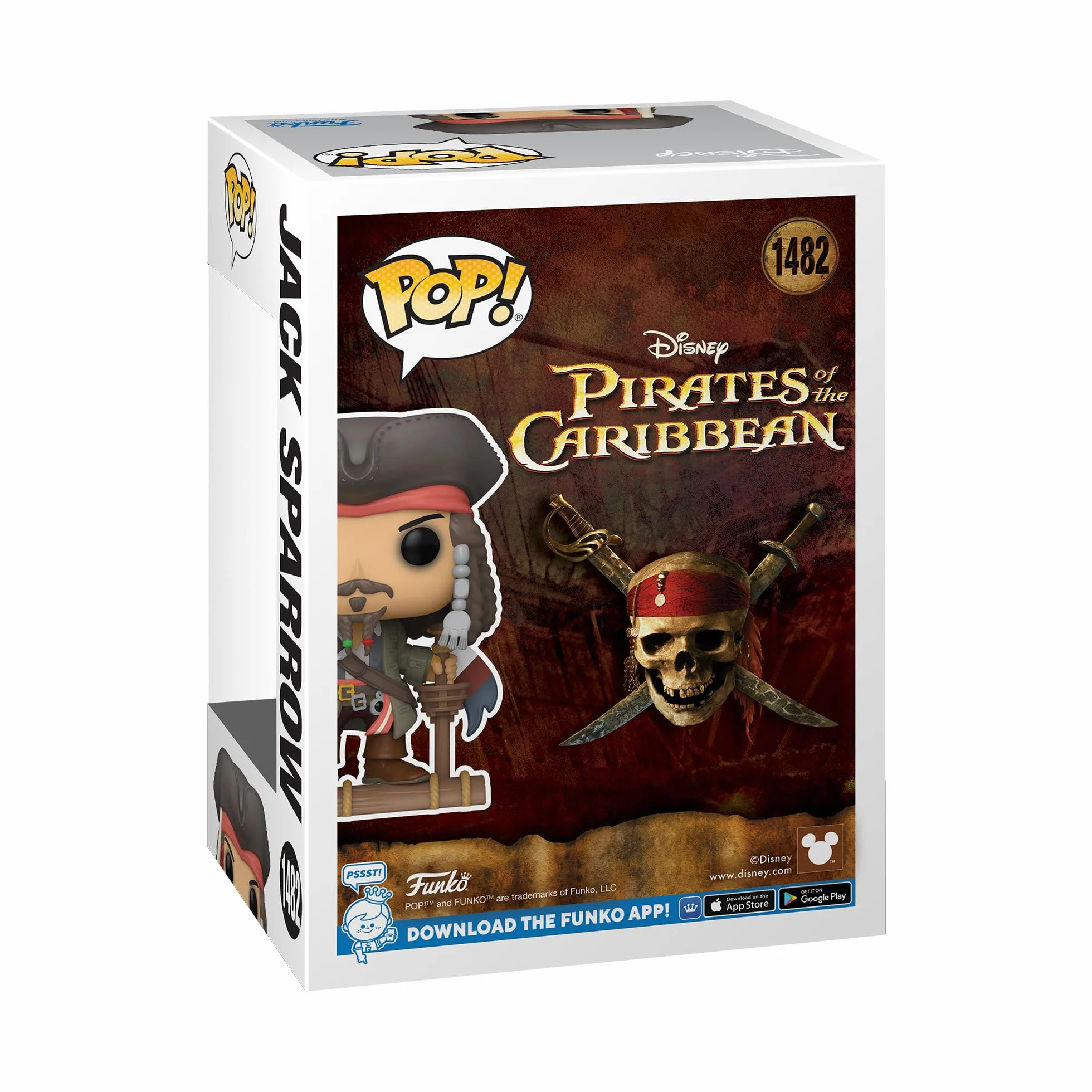 Funko POP! Movies: PotC - Kapitan Jack Sparrow Sparrow - (otwarcie) - Piraci z Karaibów - kolekcjonerska figurka winylowa - pomysł na prezent - oficjalny towar - zabawki dla dzieci i dorosłych