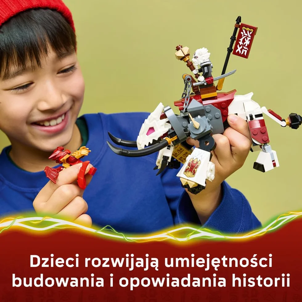 LEGO NINJAGO Zilvar i smocza bestia Grimtak, zabawka konstrukcyjna, klocki dla chłopca lub dziewczynki, zestaw z figurką smoka i minifigurkami, pomysł na prezent dla dziecka od 7 lat 71863
