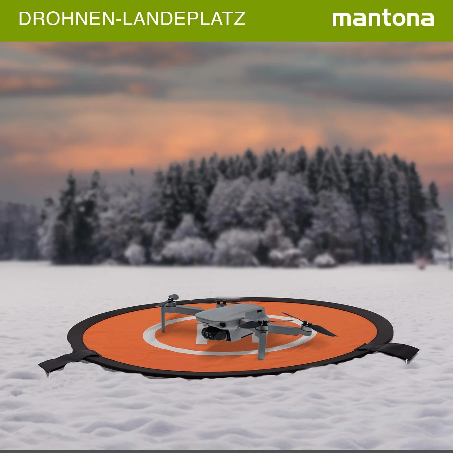 Mantona Składane lądowisko dla dronów, Ø 75cm