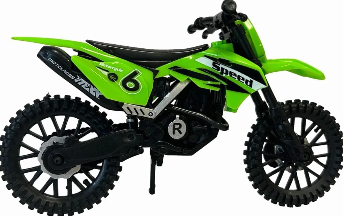 Model motocykla zabawka krzyżowa 1:12 skala motocross z funkcjonalnym zawieszeniem dla dzieci gra