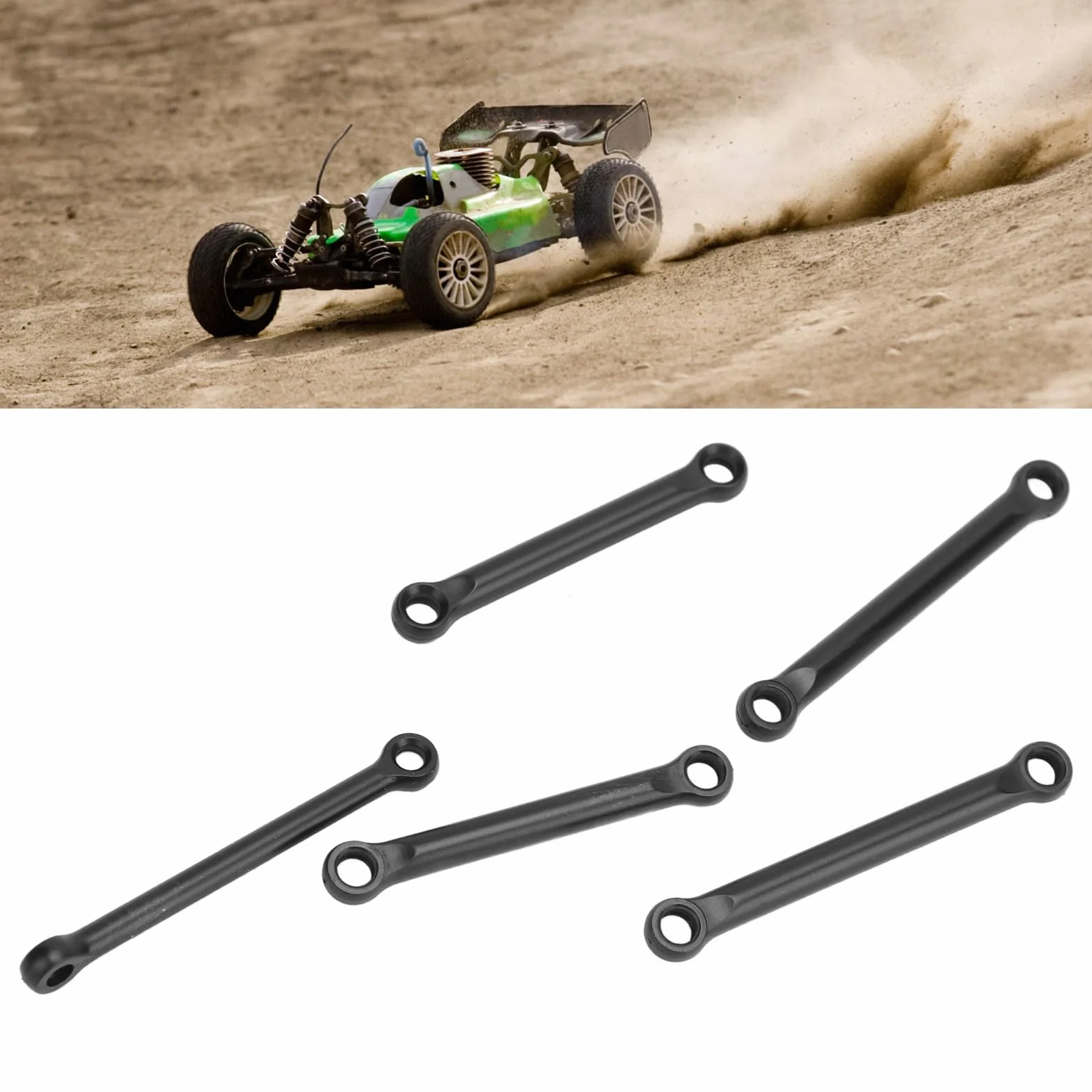Drążek ściągający samochodu RC, plastikowy drążek ściągający samochodu RC, drążek ściągający do samochodu RC 1/12, drążek kierowniczy do samochodu zdalnie sterowanego 124008,