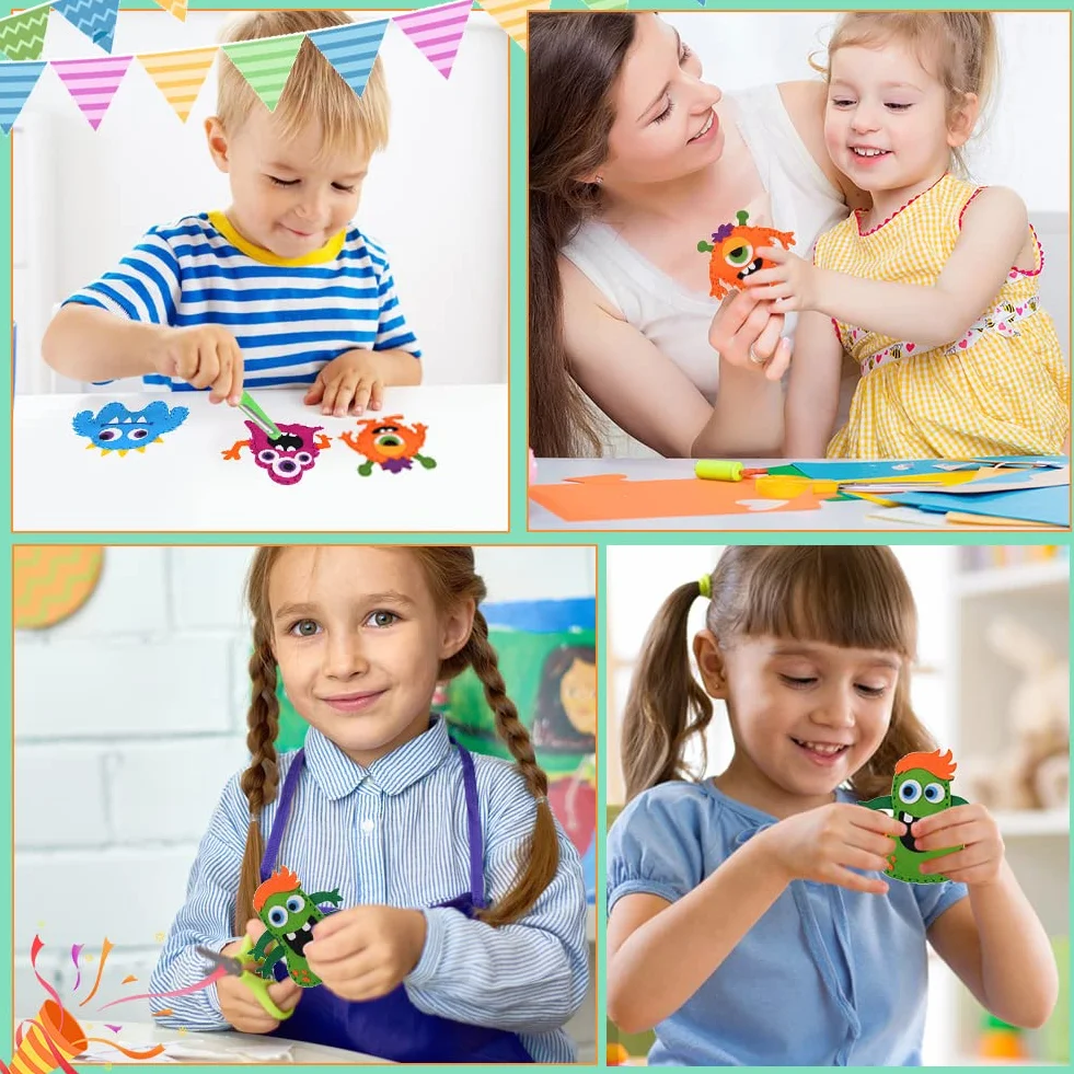 Filcowy Zestaw Do Szycia Dla Dzieci i Początkujących - Edukacyjna Zabawa DIY, Rękodzieło - Prezent z Narzędziami Do Szycia Dla Chłopców i Dziewcząt