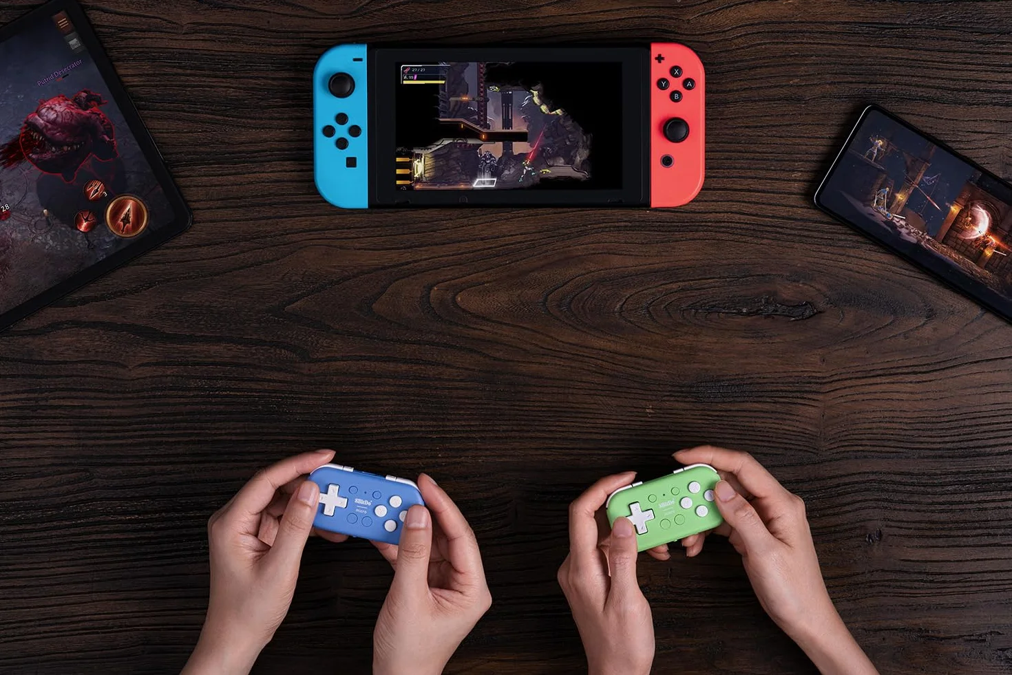 8BitDo Micro Bluetooth Gamepad Zielony