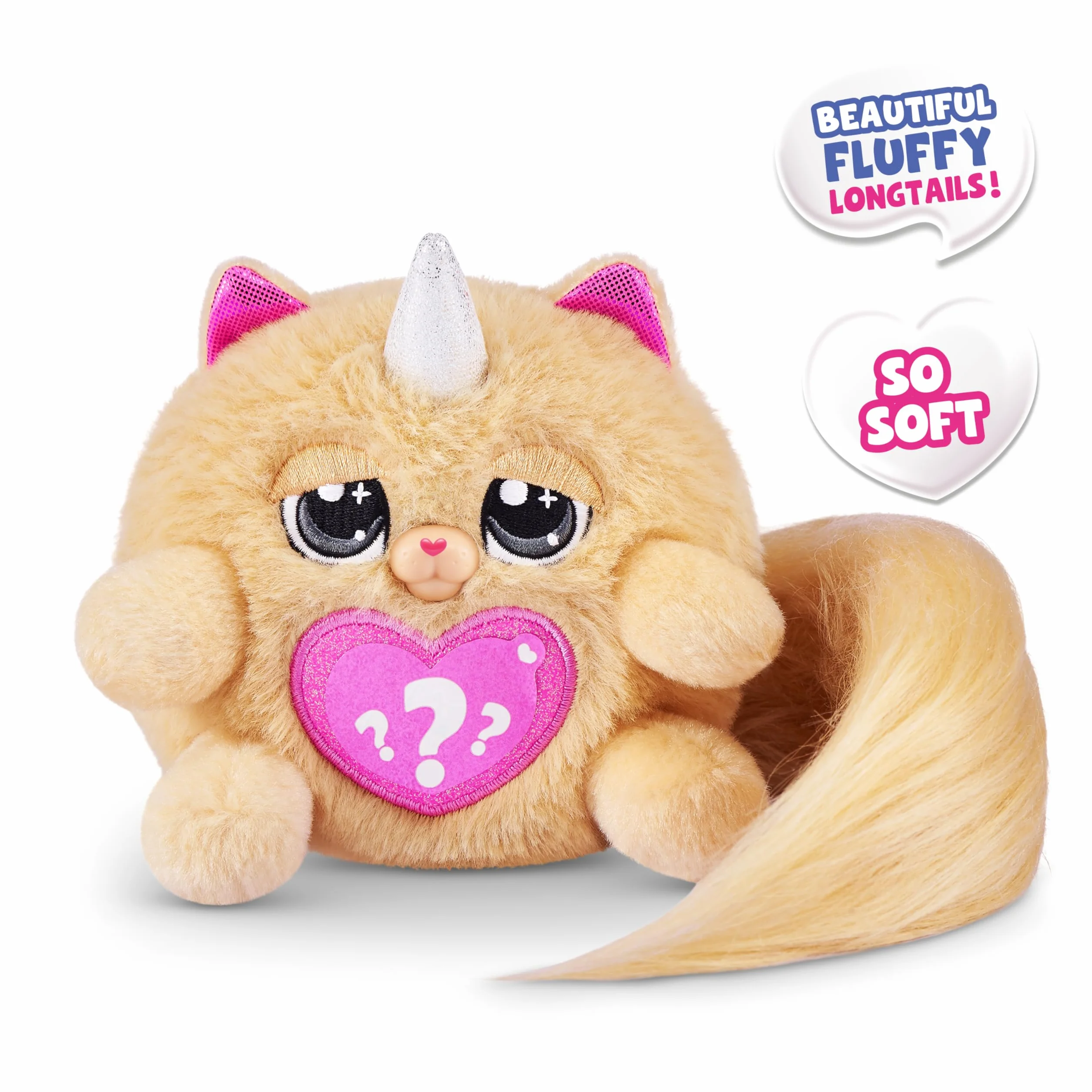 Kittycorn Surprise ZURU Seria 3 Pluszowa Zabawka, Zbieranie pluszaków, Szlamy, Jajka z niespodzianką dla dziewczynek (21,5 cm) (Persian Cat)