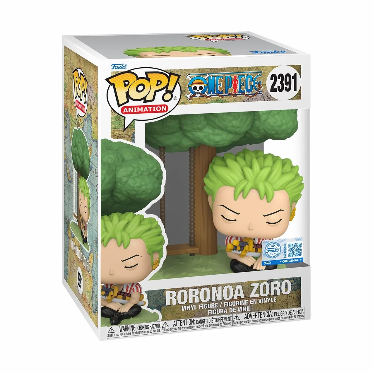 Funko POP! Premium: One Piece - Zoro Sleeping - Ekskluzywne Amazon - Kolekcja Winylowa Figurka - Pomysł na prezent - Oficjalny towar - Zabawki dla dzieci i dorosłych