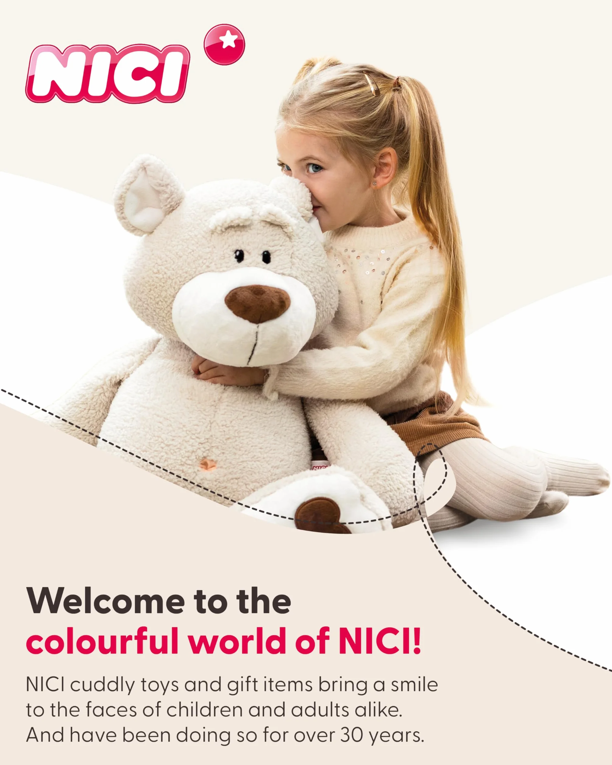 NICI Pluszowa zabawka Chill-NICI Leniwiec 30 cm - Pluszowy leniwiec z małymi rączkami dla dziewczynek, chłopców i niemowląt, Milutkia i super mięciutka zabawka - 49891