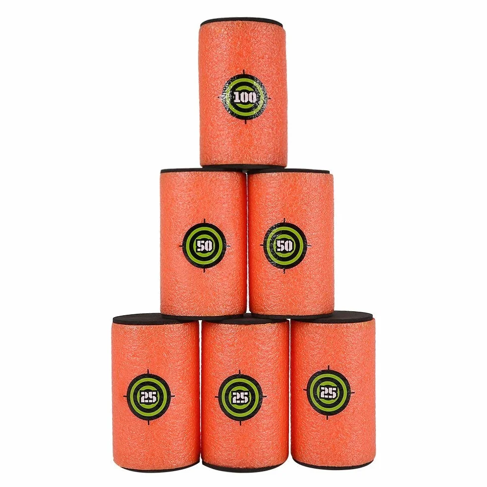 Topways® 6 szt. EVA miękka pianka dart Bullet Target dla Nerf N-strike Toy Gun Elite Series Blasters