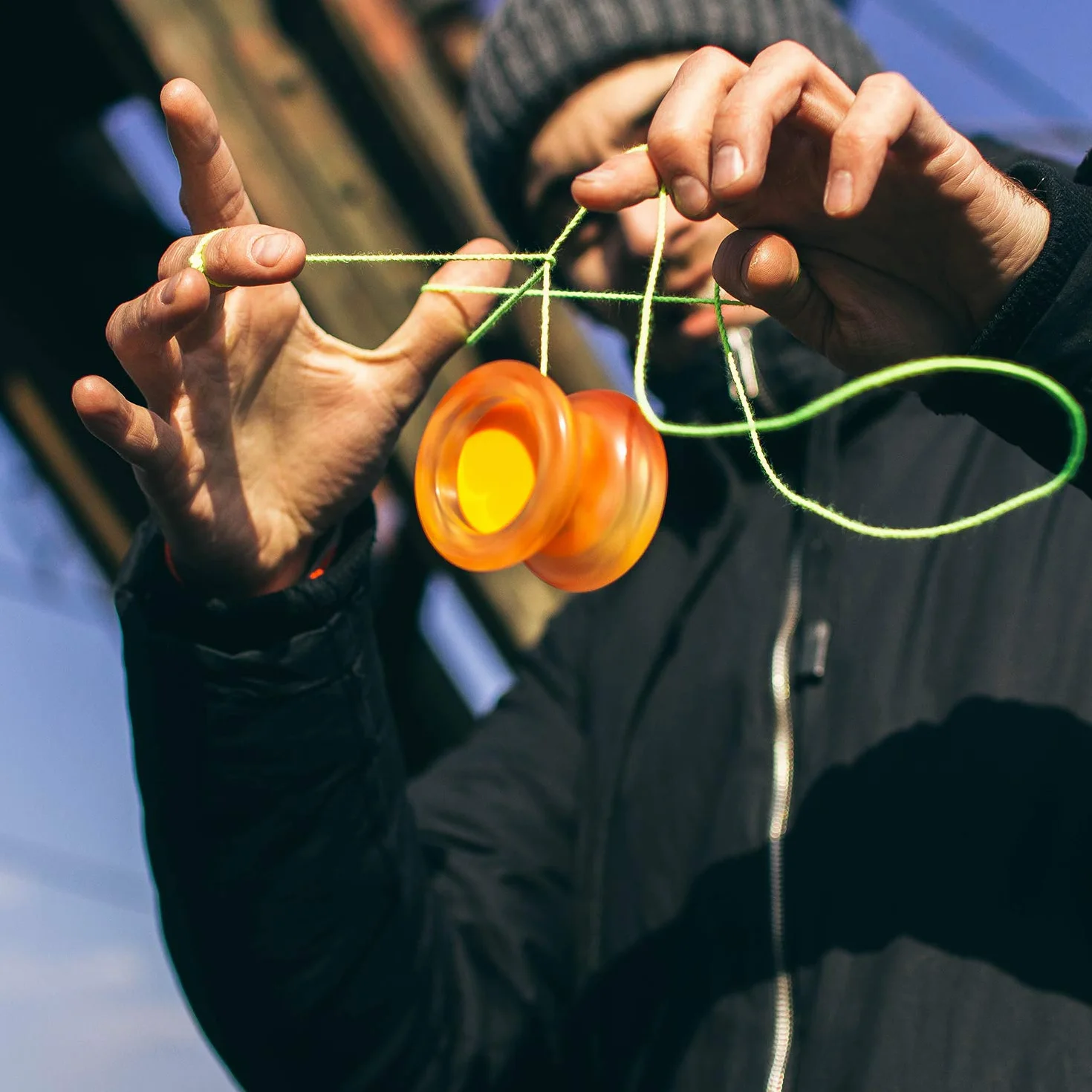 YoyoFactory Replay Pro Yo-Yo z łożyskiem kulkowym i sznurkiem - zielony (nowoczesny joyo, sznur i końcówki w zestawie) - Model mistrza świata