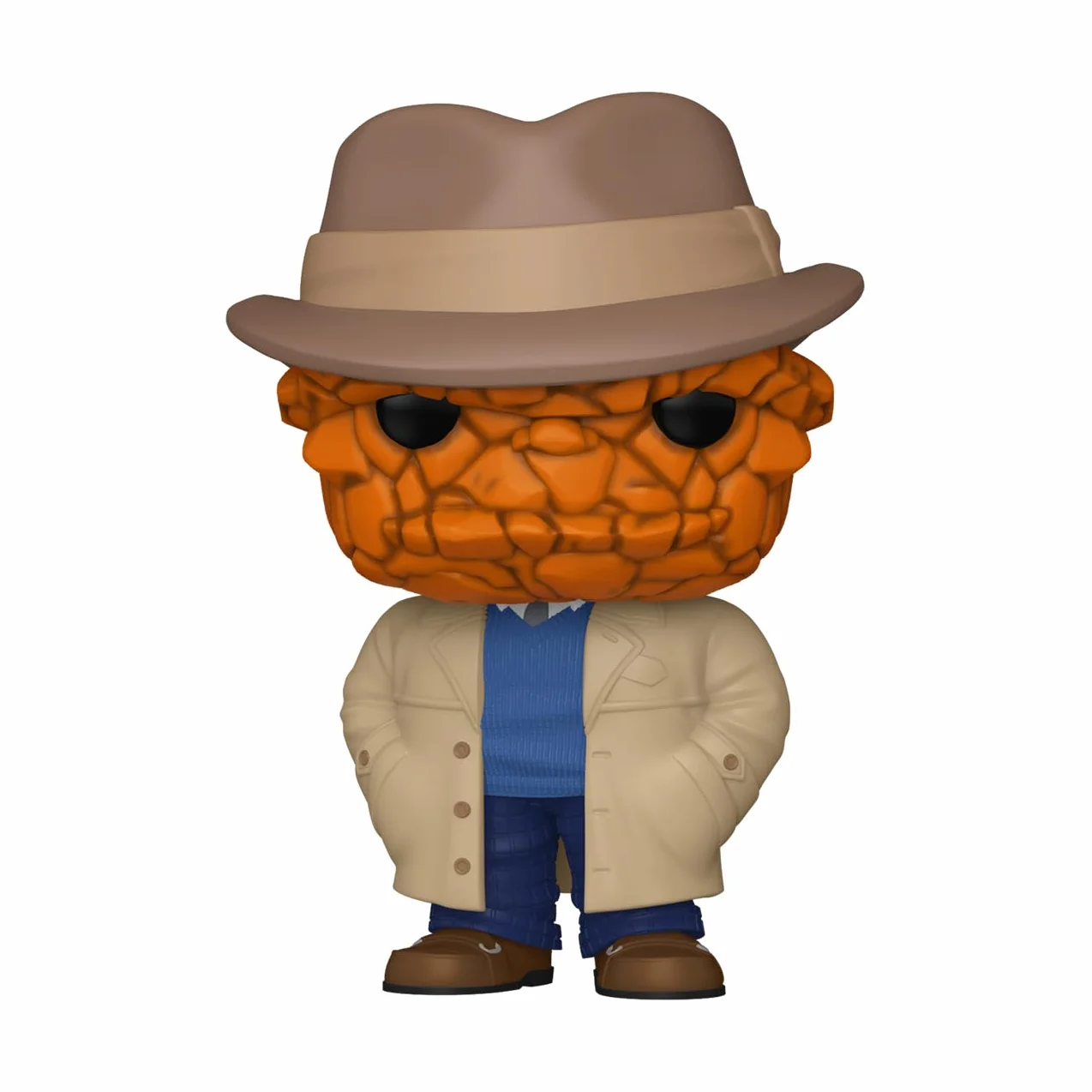 Funko Pop! Marvel: Fantastyczna Czwórka (2025) - The Thing (Coat) - Ekskluzywny Amazon - Figurka winylowa do kolekcjonowania - pomysł na prezent - oficjalny towar - zabawki dla dzieci i dorosłych