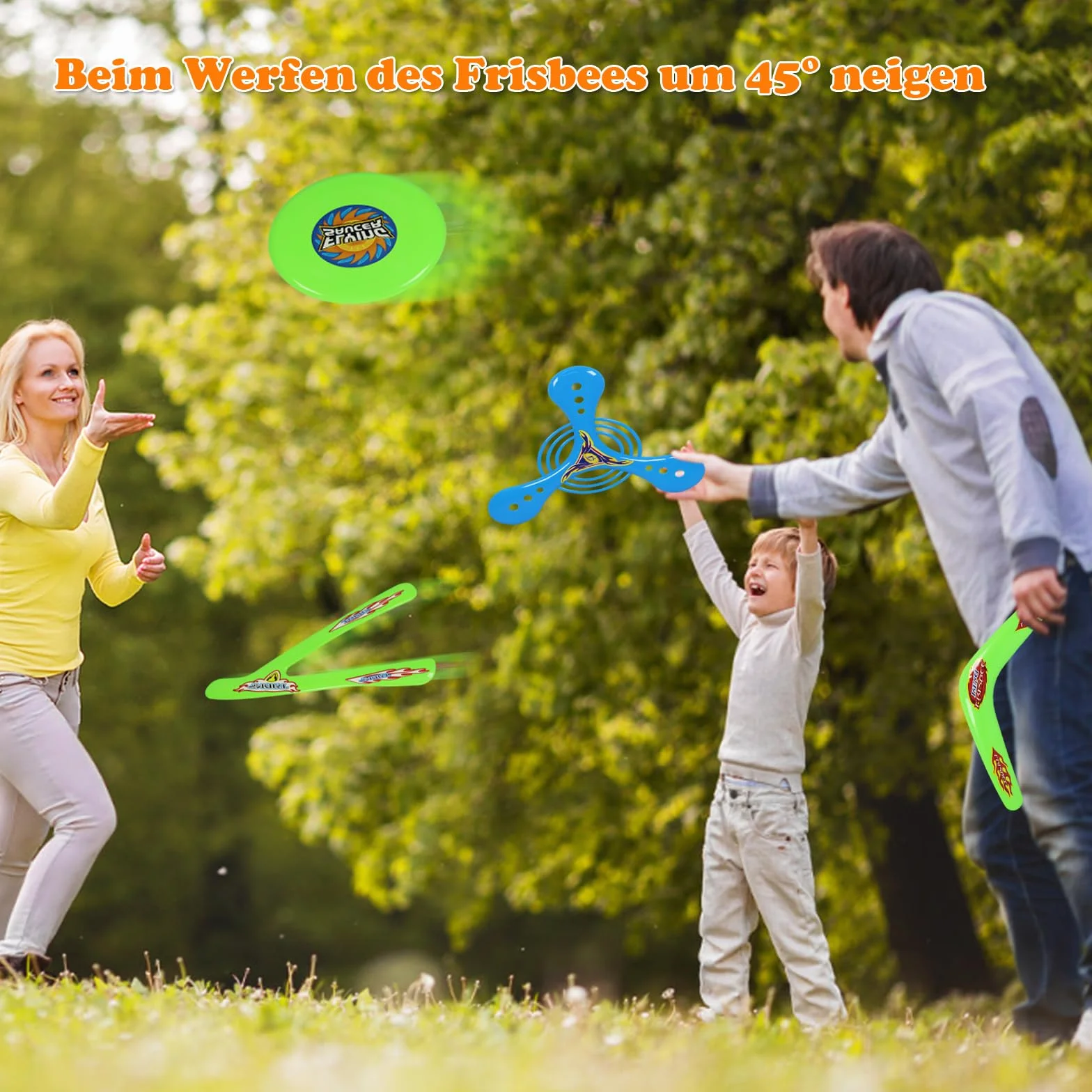 6 sztuk boomerang, bumerang dziecko, frisbee dziecko, zabawki sportowe typu boomerang, losowy kolor, pierścień frisbee